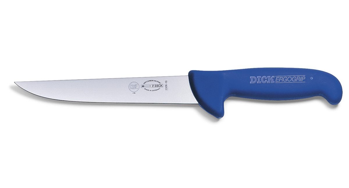F.Dick ErgoGrip Sticking Knife, 21cm, Blue, S-S/P