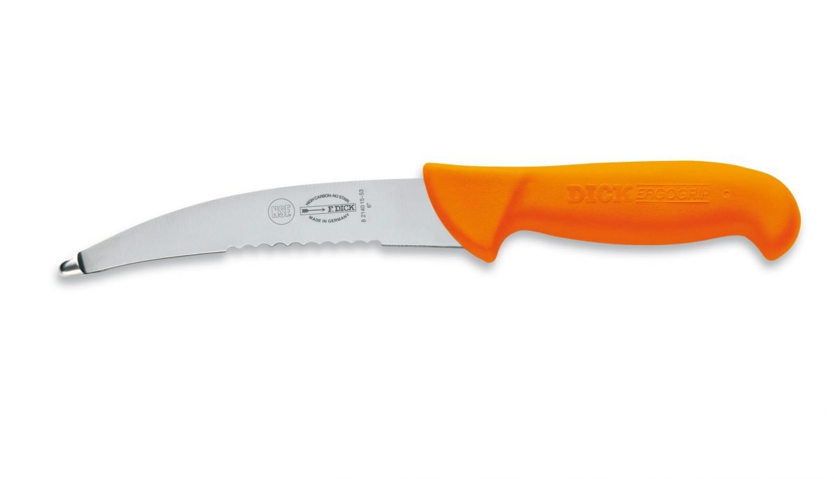 F.Dick ErgoGrip Field Dressing Knife, 15cm, Orange, S-S/P