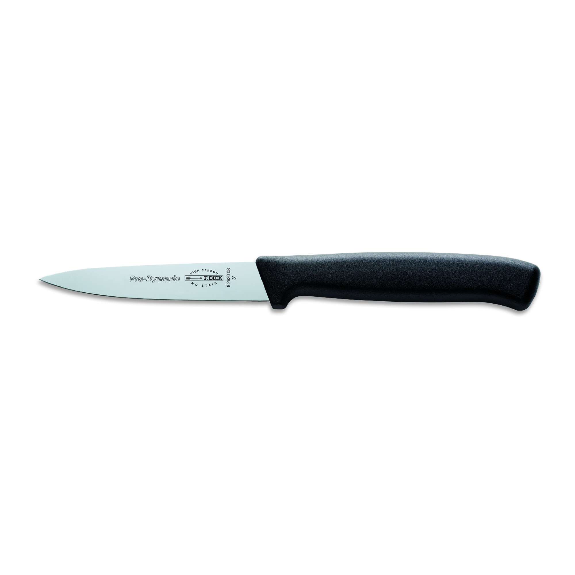 F.Dick Pro-Dynamic Paring Knife, 8cm, Black, B/P