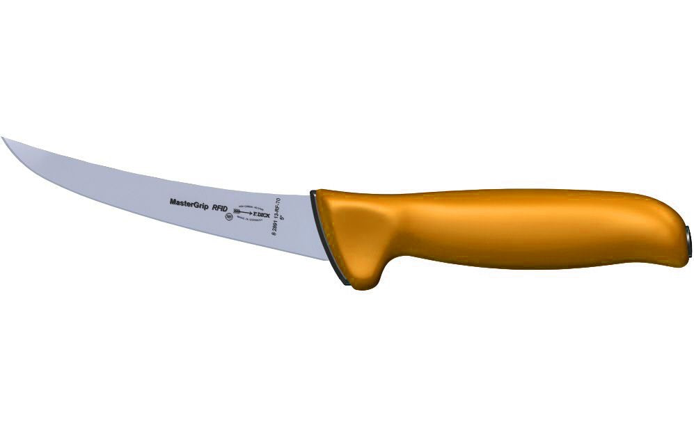 F.Dick MasterGrip Boning Knife, Stiff, 13cm, Orange, S-S/P