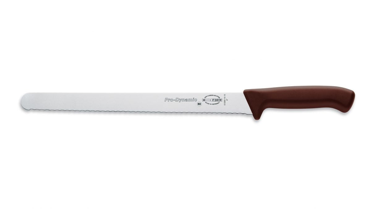 F.Dick Pro-Dynamic Slicer, Serrated Edge, Brown, 30cm, Brown, C&C/P