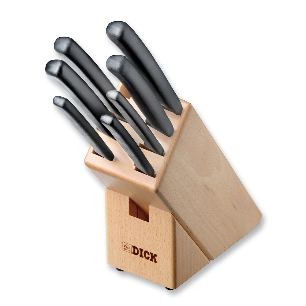 F.Dick Pro-Dynamic Wooden Knife Block, 7pcs