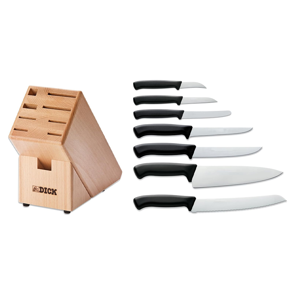 F.Dick Pro-Dynamic Wooden Knife Block, 7pcs