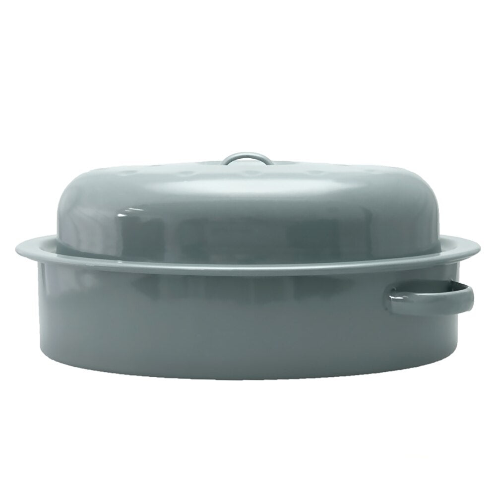 Falcon Enamel Oval Roaster 32cm (3L) - Grey