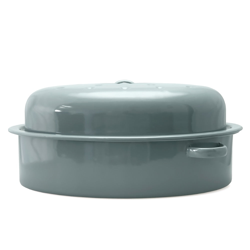 Falcon Enamel Oval Roaster 38cm (6L) - Grey