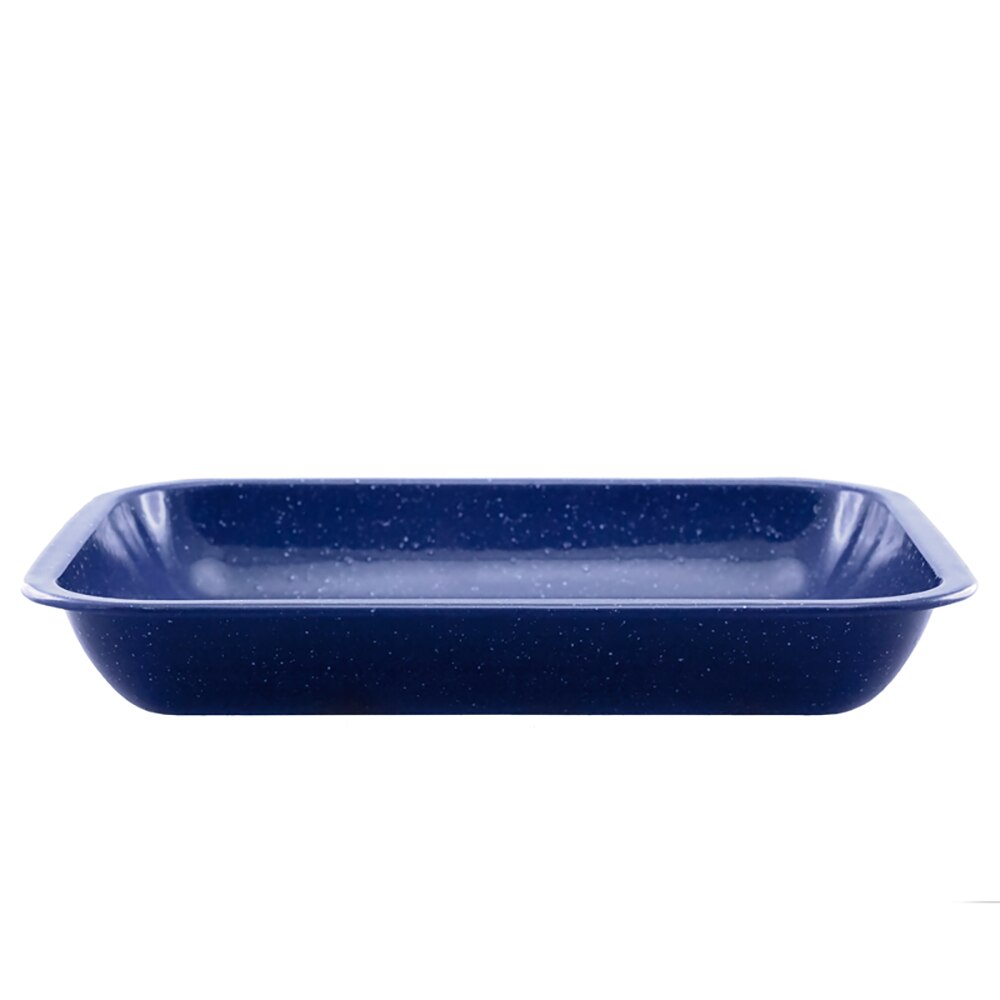 Falcon Enamel Bake Pan 37cm (3.5L) - Blue with White Speckle