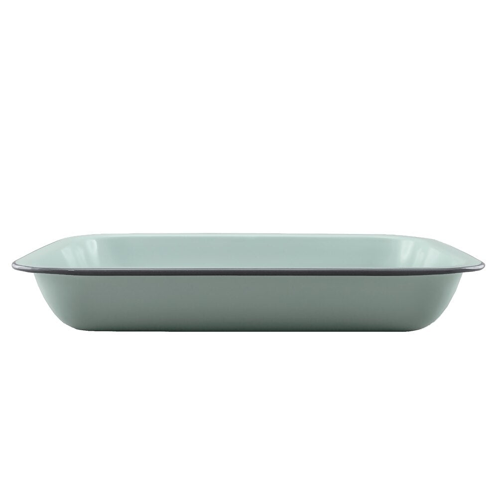 Falcon Enamel Bake Pan 31cm (2L) - Duck Egg Blue with Grey Rim