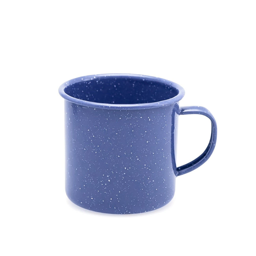 Falcon Enamel Mug 10cm (350ml) - Blue with White Speckle