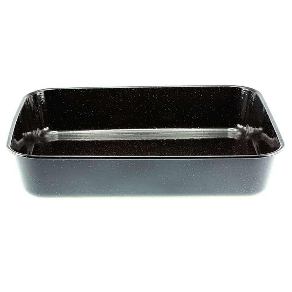 Falcon Enamel Deep Roasting Pan 41cm (7.5L) - Black with White Speckle