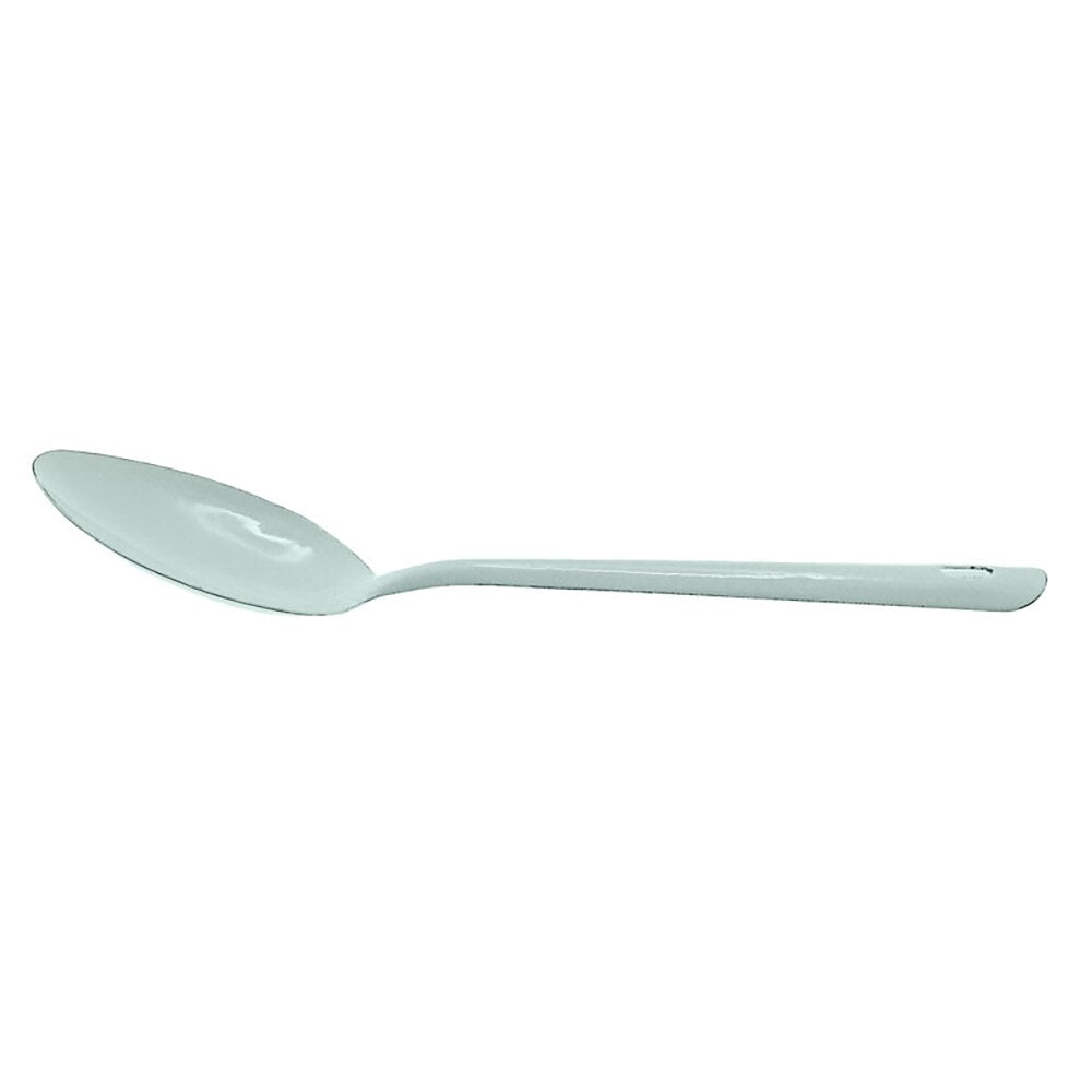 Falcon Enamel Serving Spoon 30cm - Duck Egg Blue with Grey Rim