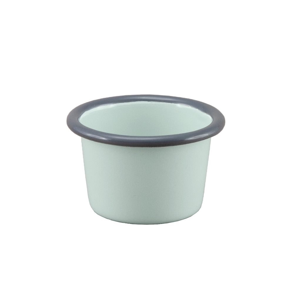 Falcon Enamel Mini Ramekin 6cm - Duck Egg Blue with Grey Rim