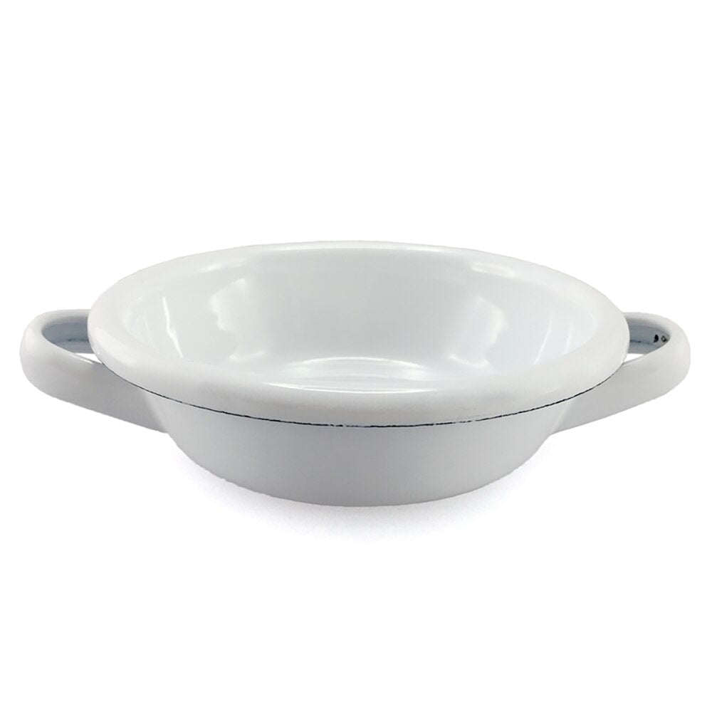Falcon Enamel Dessert Dish with Handles 10cm (190ml) - White