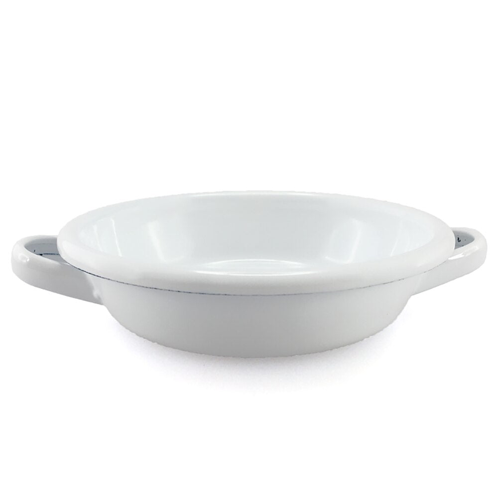 Falcon Enamel Dessert Dish with Handles Dia/12cm (250ml) - White