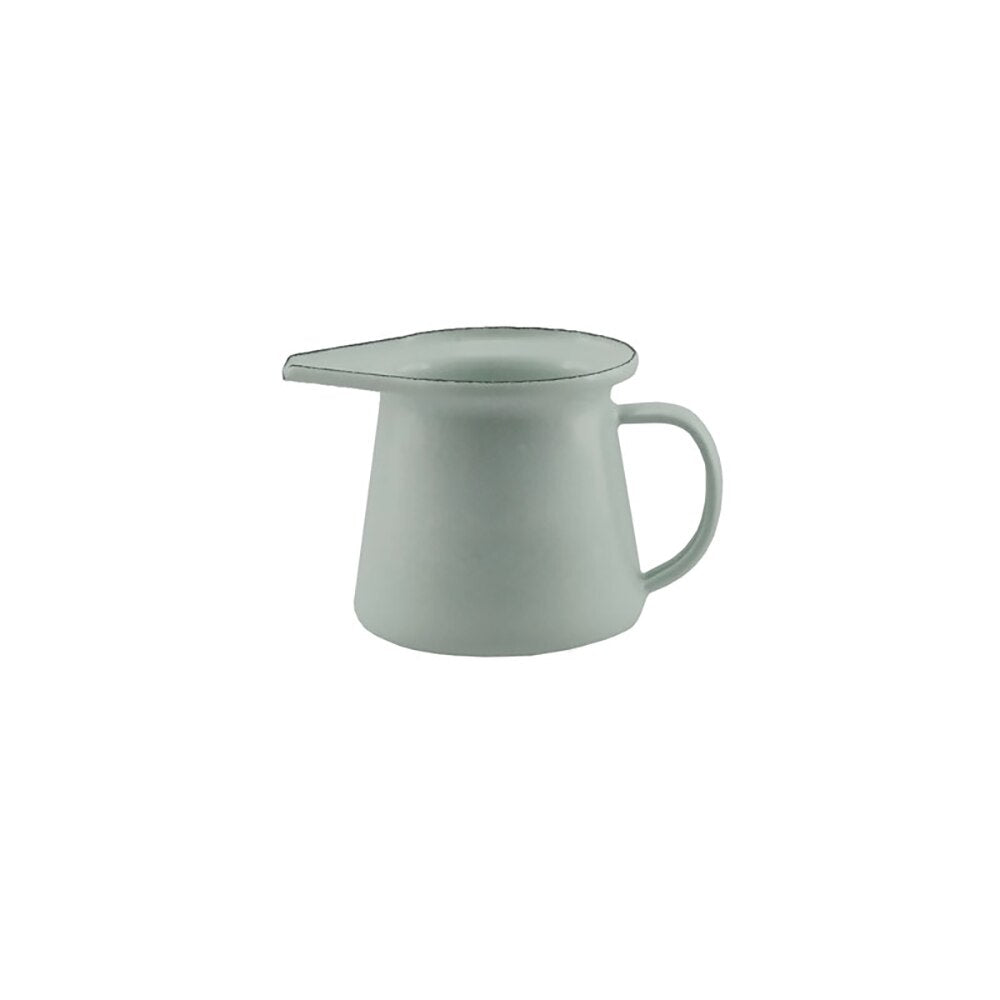 Falcon Enamel Creamer 6.5cm (125ml) - Duck Egg Blue with Grey Rim