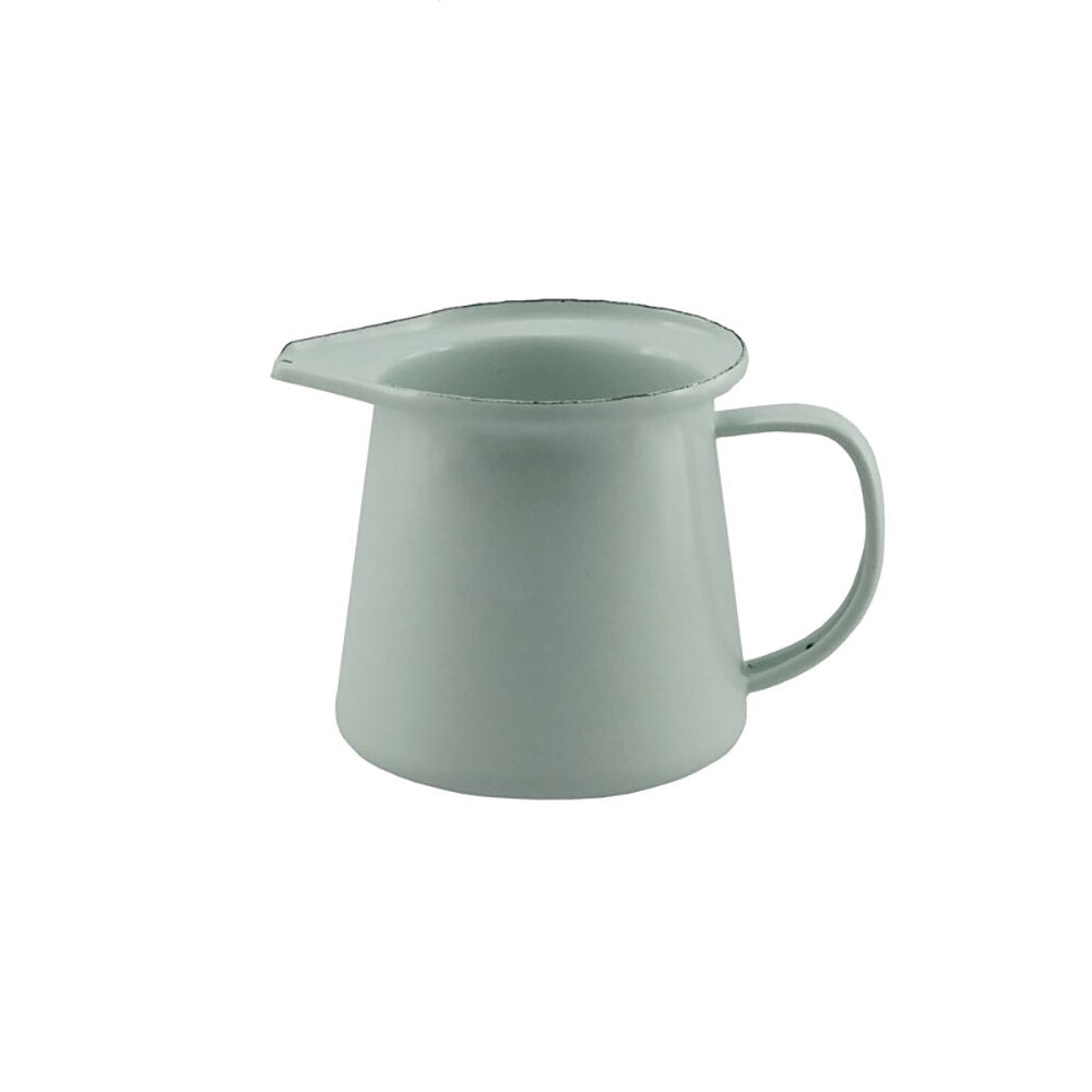 Falcon Enamel Creamer 8cm (350ml) - Duck Egg Blue with Grey Rim