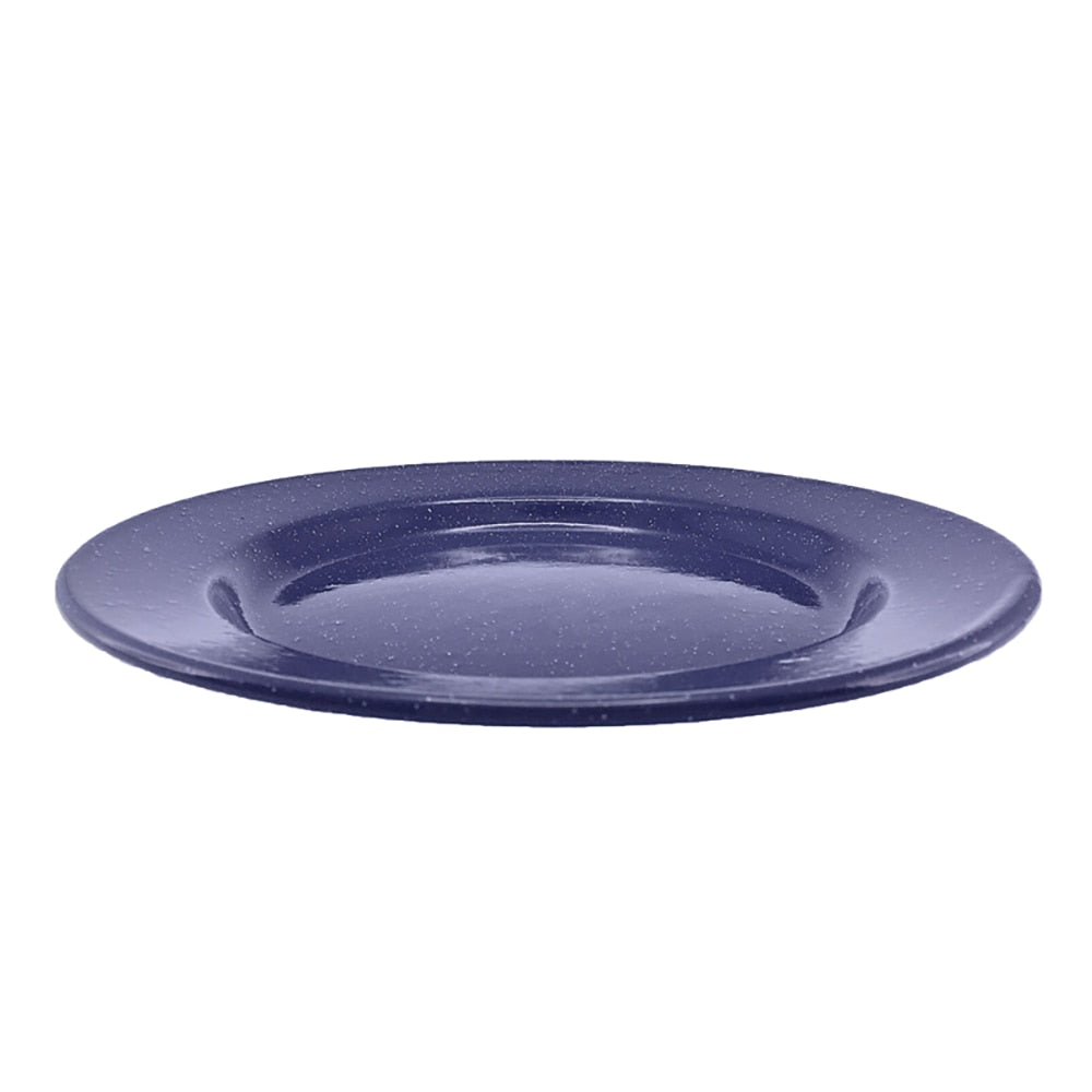 Falcon Enamel Entrée Plate 24cm - Blue with White Speckle