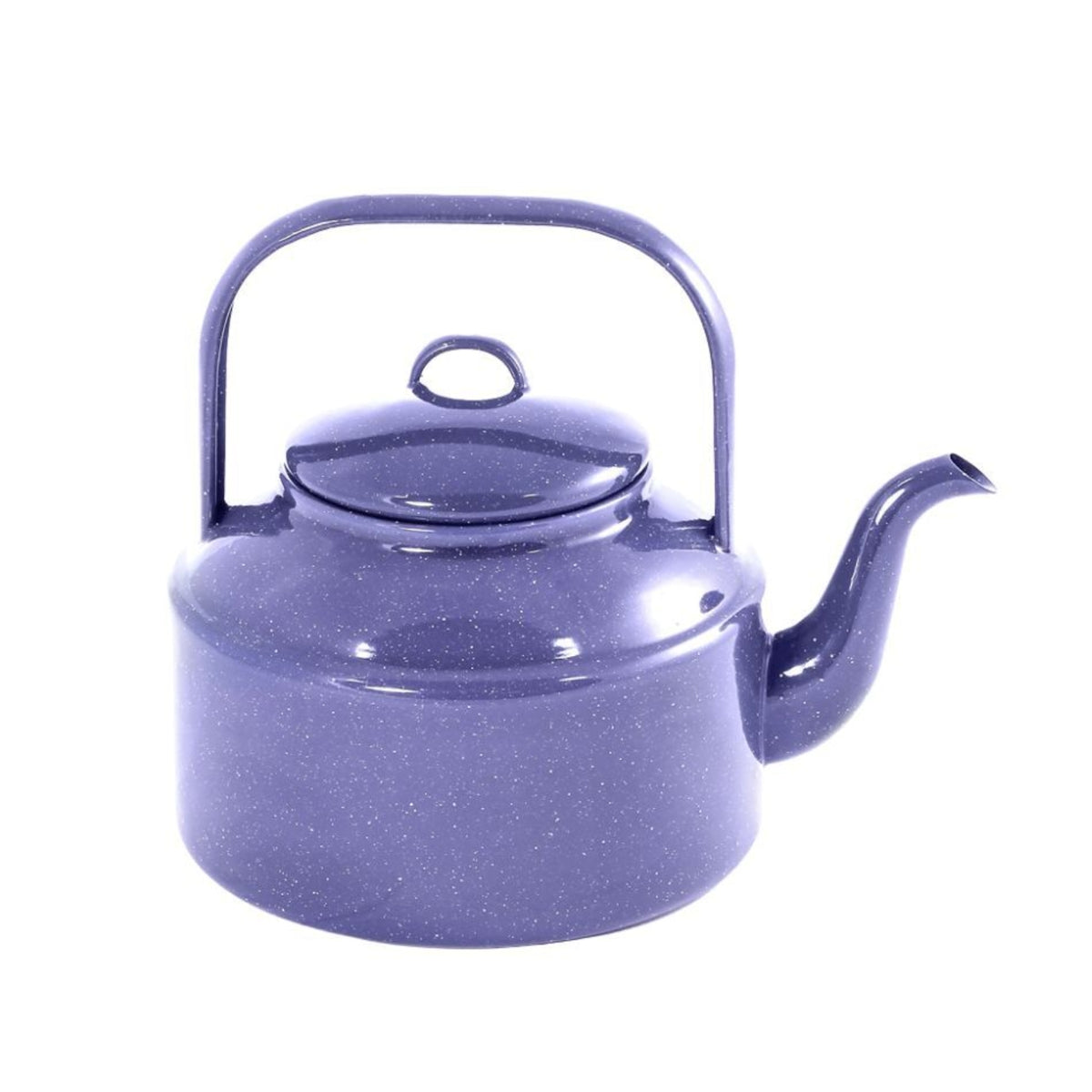 Falcon Enamel Tea Kettle 18cm (2L) - Blue with White Speckle