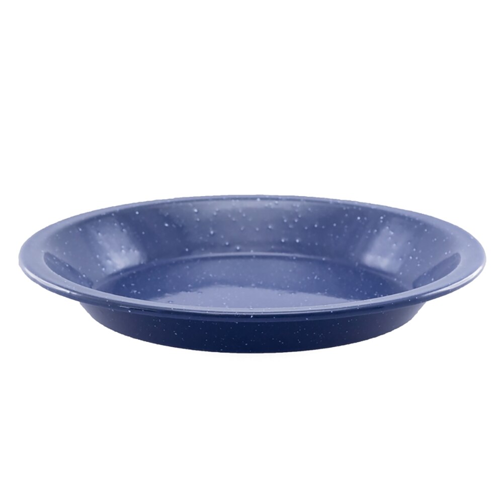 Falcon Enamel Round Pie Plate 25cm - Blue with White Speckle