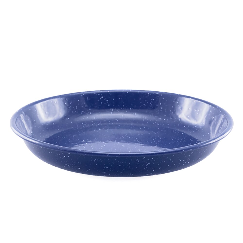 Falcon Enamel Pasta Plate 24cm - Blue with White Speckle