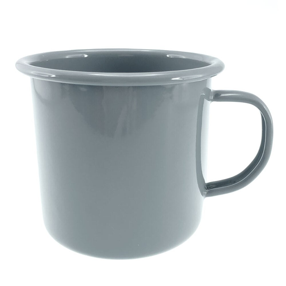 Falcon Enamel Mug 8cm (350ml) - Grey