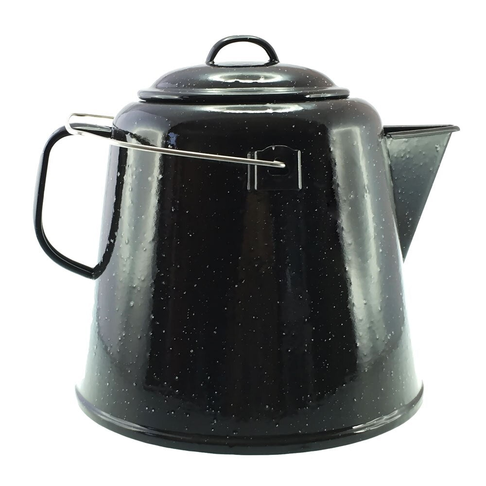 Falcon Enamel Jumbo Kettle 22cm (4.5L) - Black with White Speckle