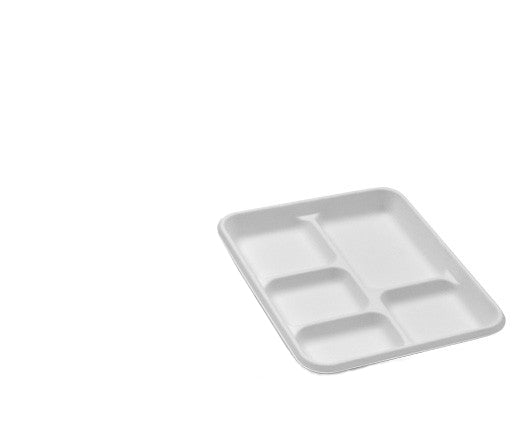 ecoware Sugarcane Platter 5 Compartments (Carton of 500)