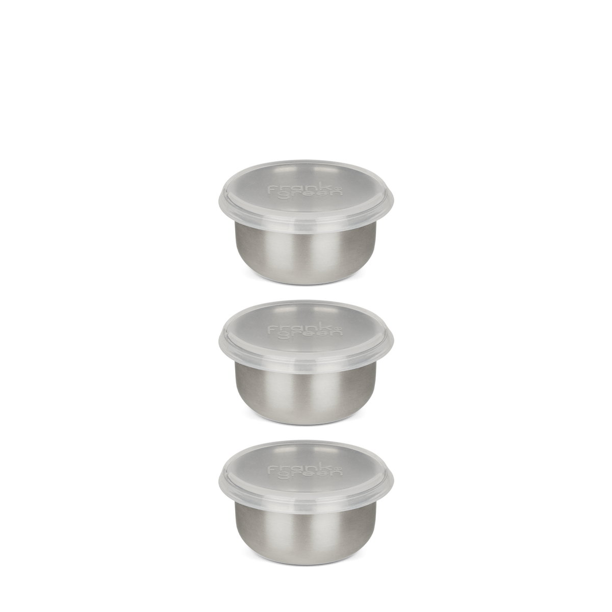 frank green Plastic Free Dressing Container (3 Pack) - Stainless Steel