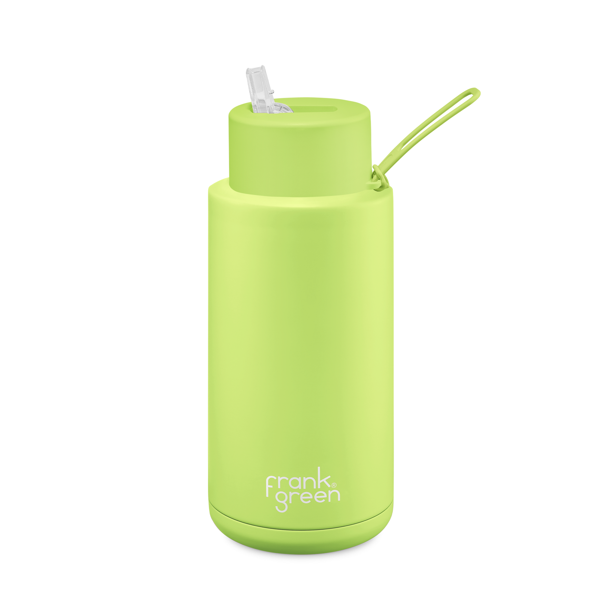 Frank Green 34oz Reusable Bottle (straw) - Pistachio Green