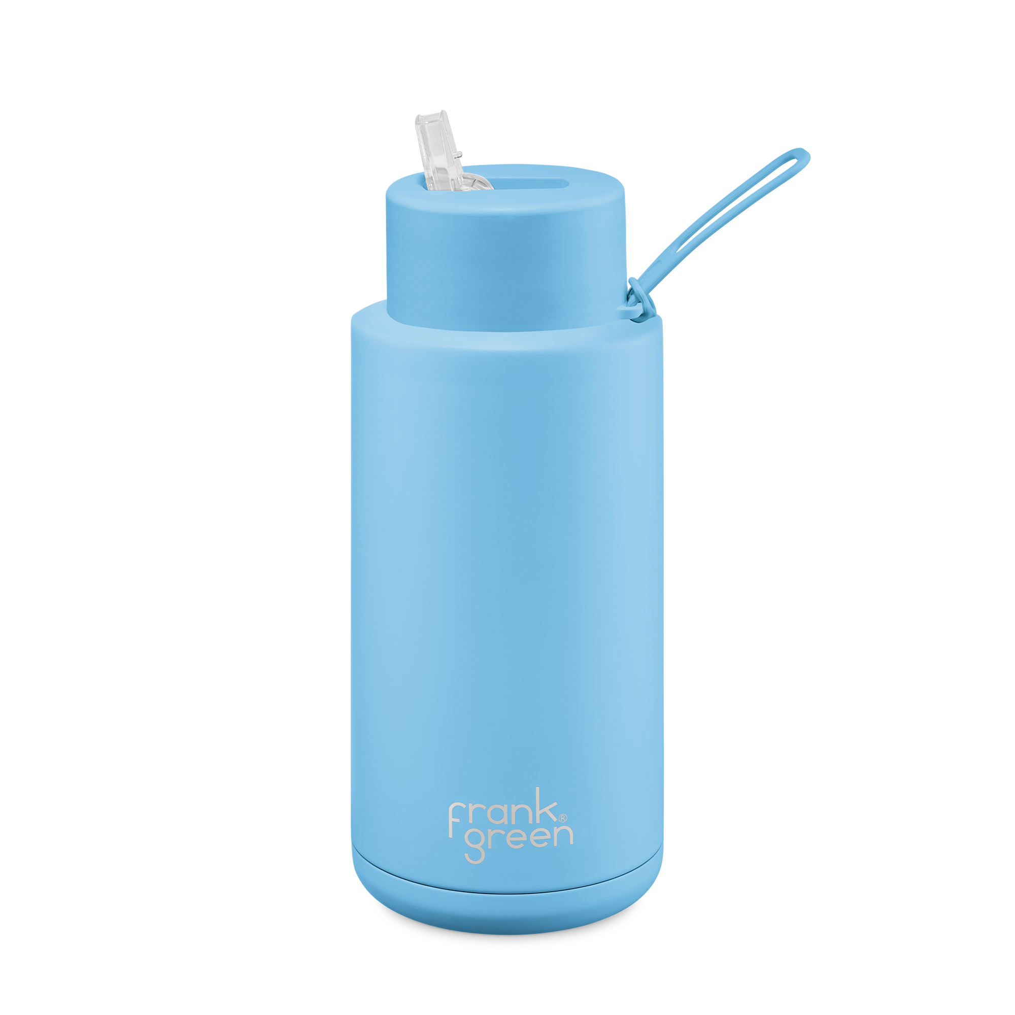 Frank Green 34oz Reusable Bottle (straw) - Sky Blue