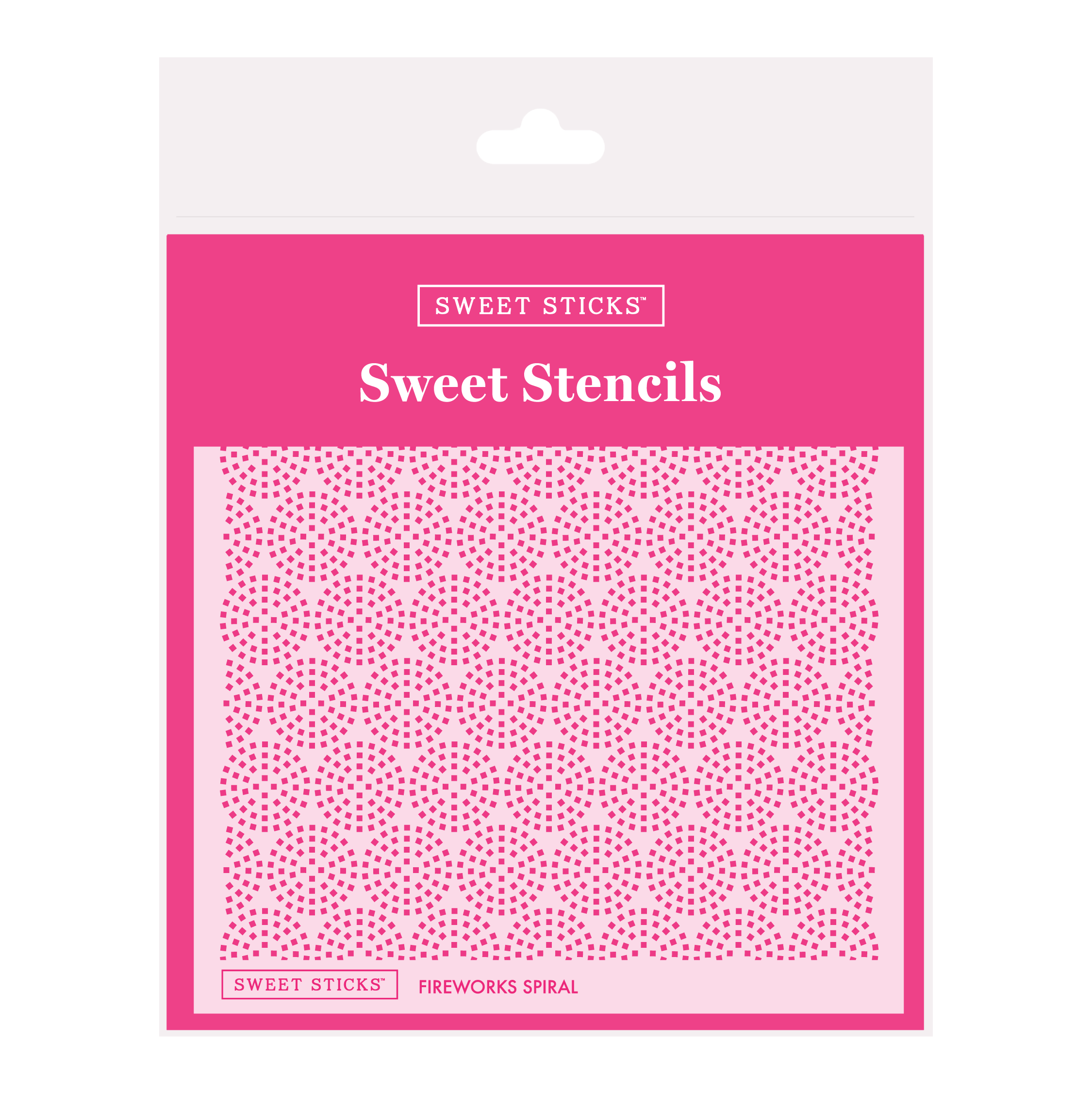 SWEET STICKS Sweet Stencils Assortment Range - Fireworks Spiral