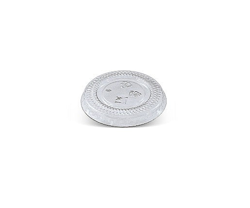 ecoware 1oz PET Flat Lid with No Hole (Carton of 5000)