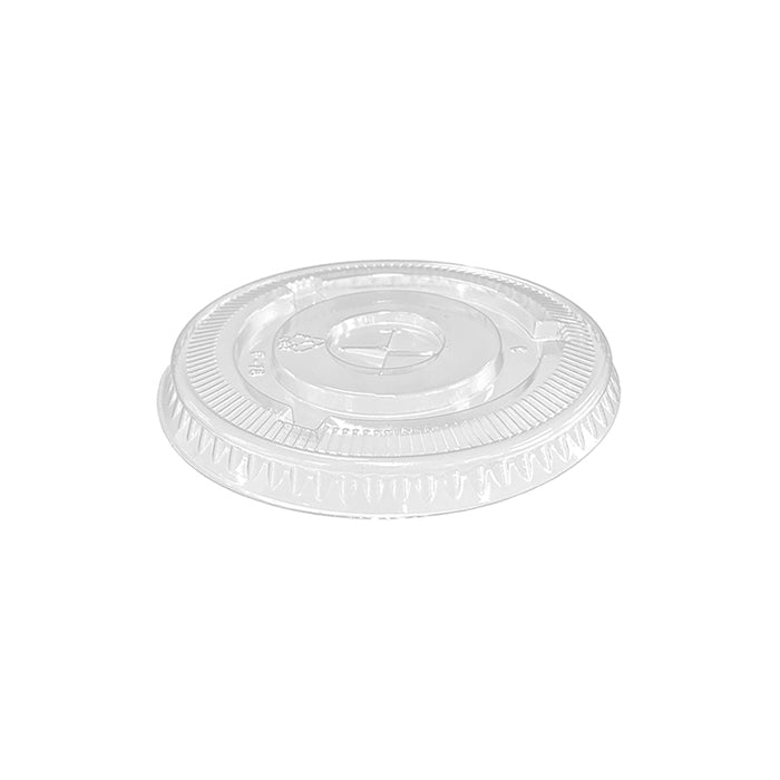 ecoware PET Flat Lid 78mm with X Slot Fits 6oz 8oz Cup (Carton of 1000)