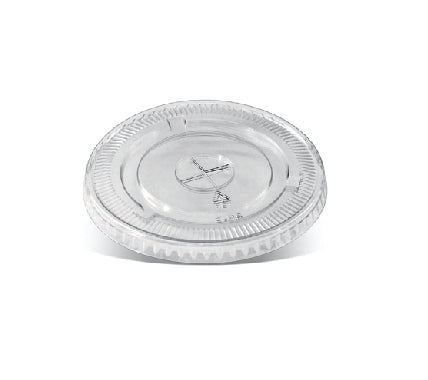 ecoware PET Flat lid/X Slot(fit U Cups) (Carton of 1000)