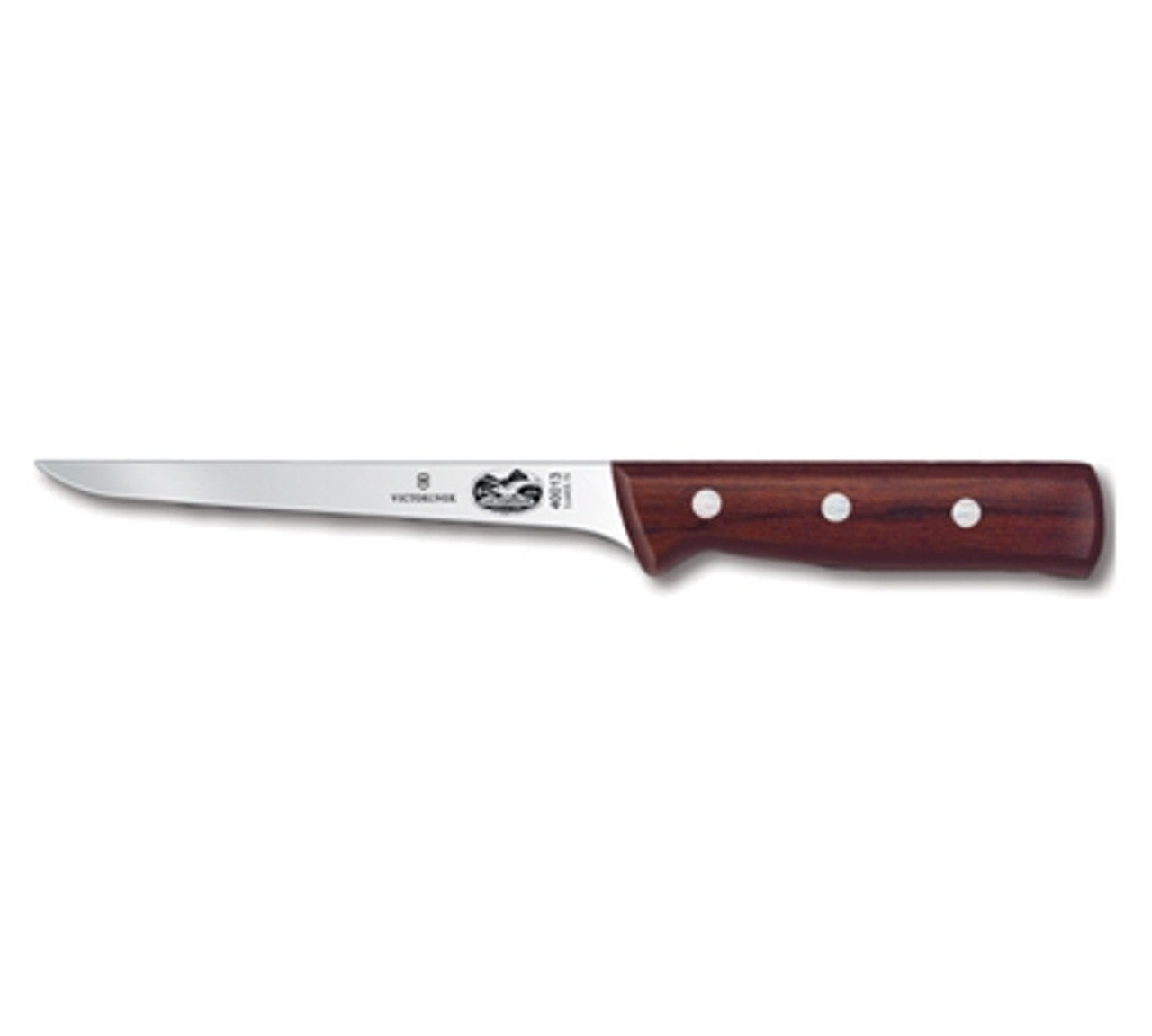 Victorinox Boning Knife,15cm Straight,Narrow Blade,American Handle - Wood