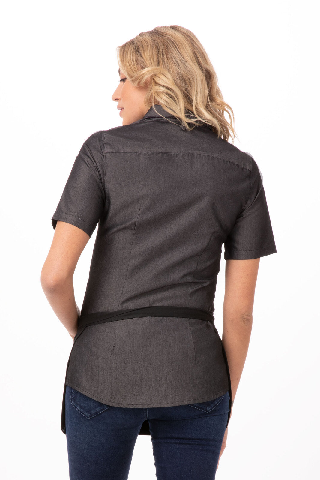 Chef Works Reversible Waist Apron - Black