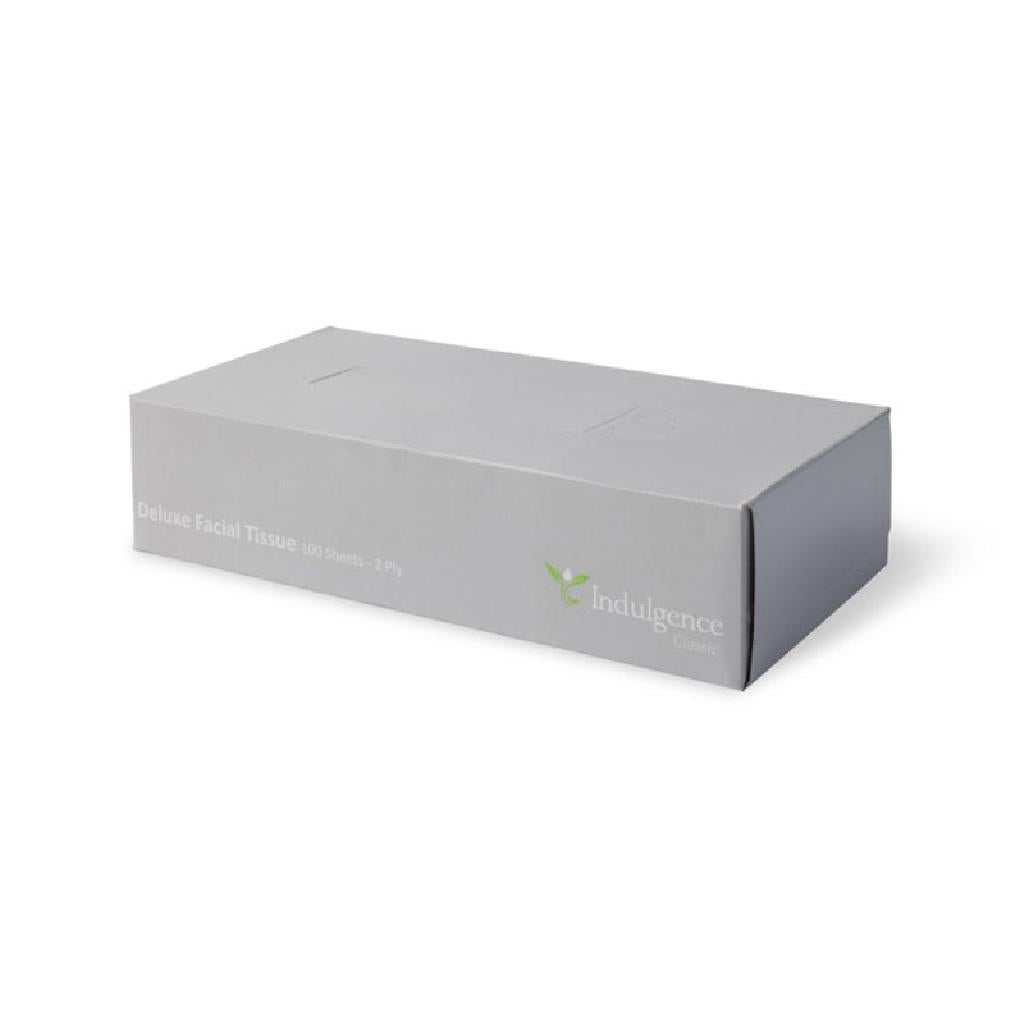 Indulgence Classic Deluxe 2 Ply Facial Tissues (100 Sheets)