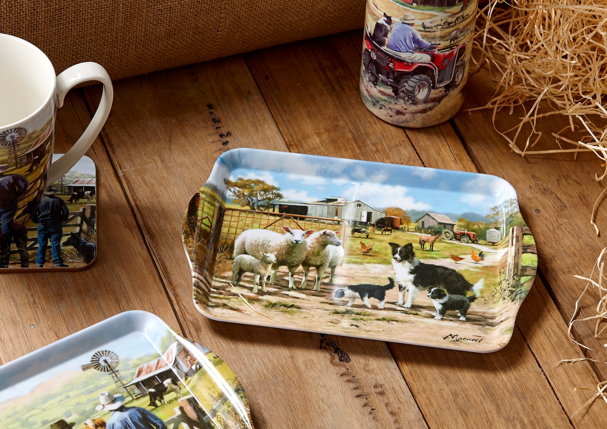 Ashdene A Farming Life Farmyard Friends 2pk Scatter Tray
