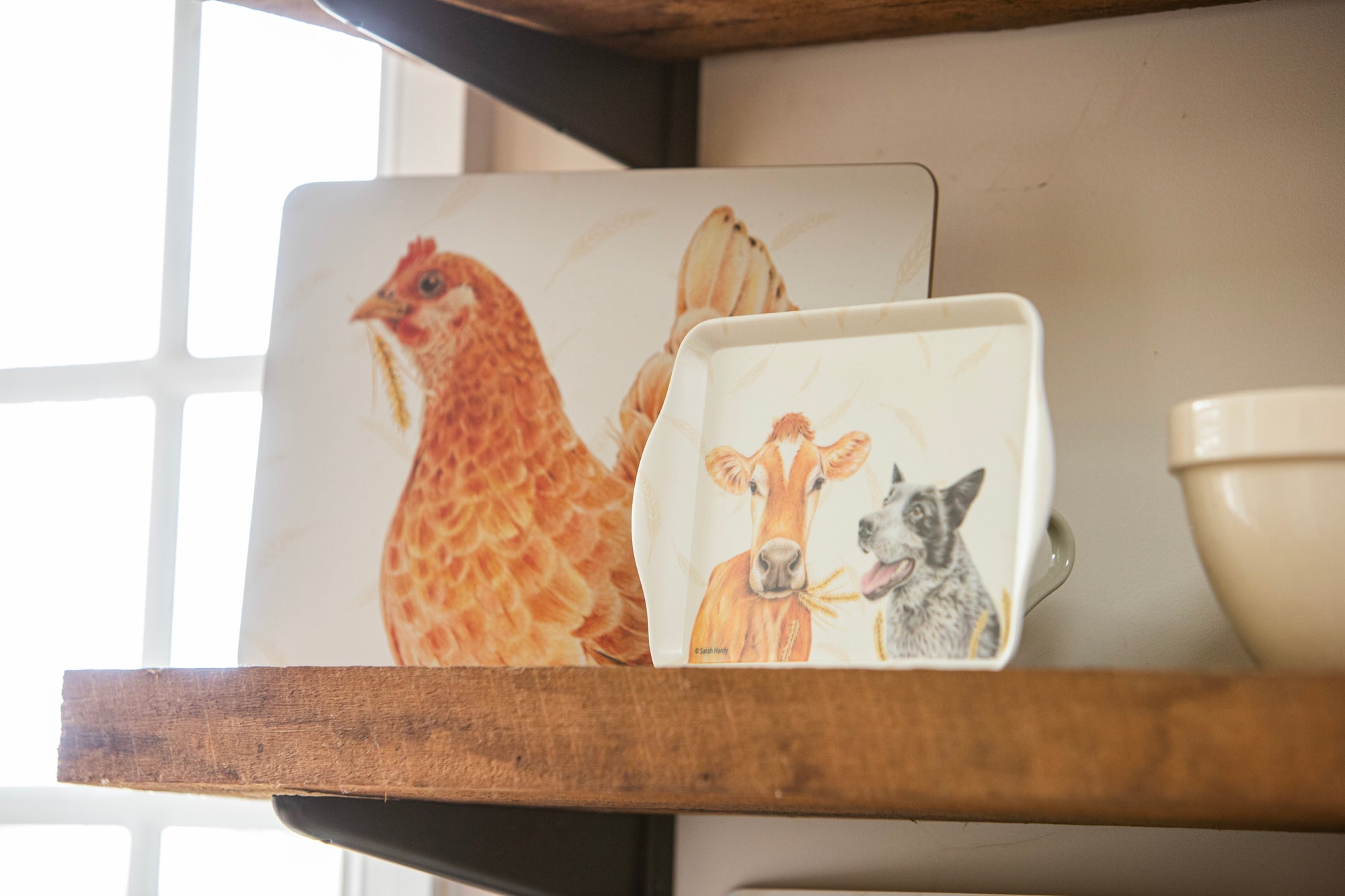 Ashdene Farmyard Faces 2 2pk Scatter Tray