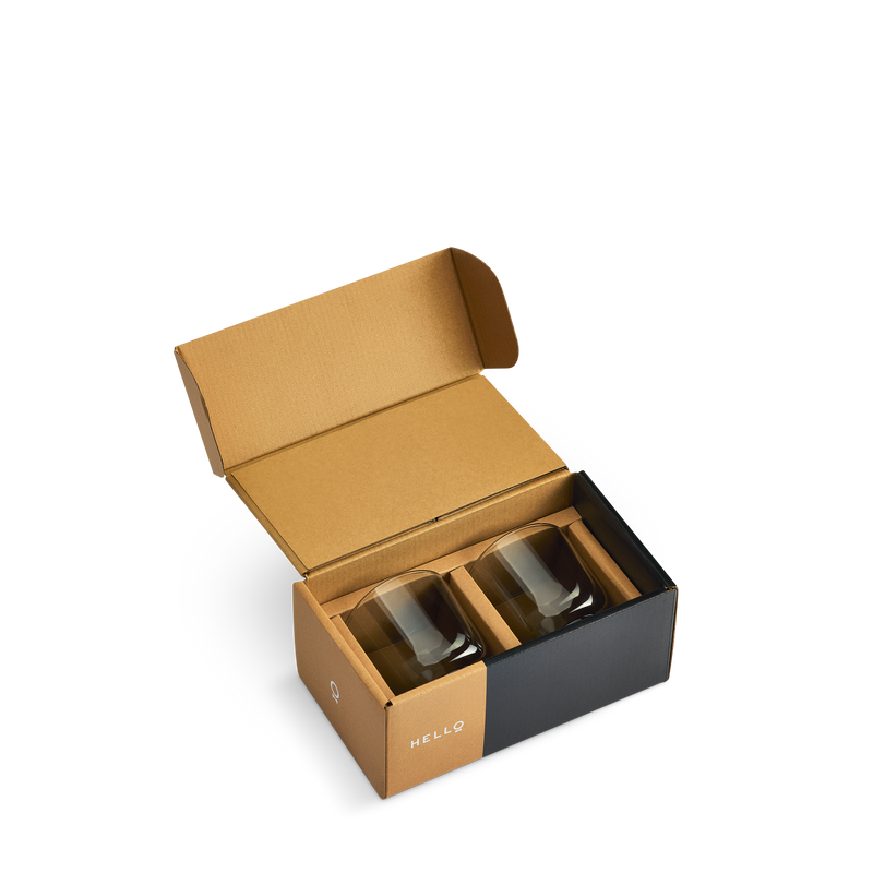 Fellow Pirch Cappuccino Glasses - Set of 2 (Smoke)