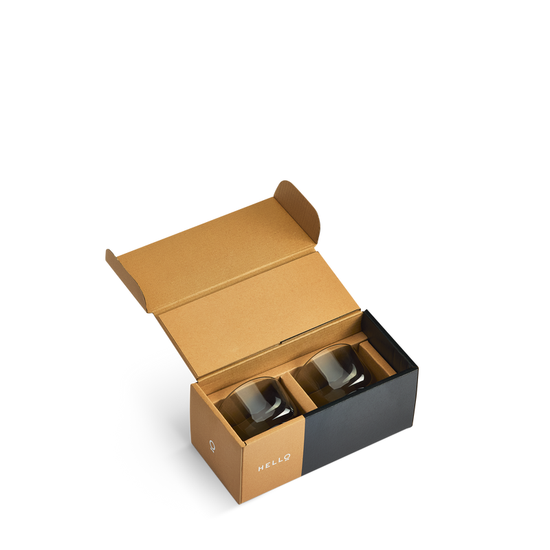 Fellow Pirch Cortado Glasses - Set of 2 (Smoke)
