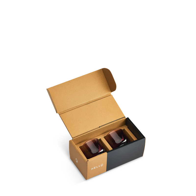 Fellow Pirch Espresso Glasses - Set of 2 (Garnet)