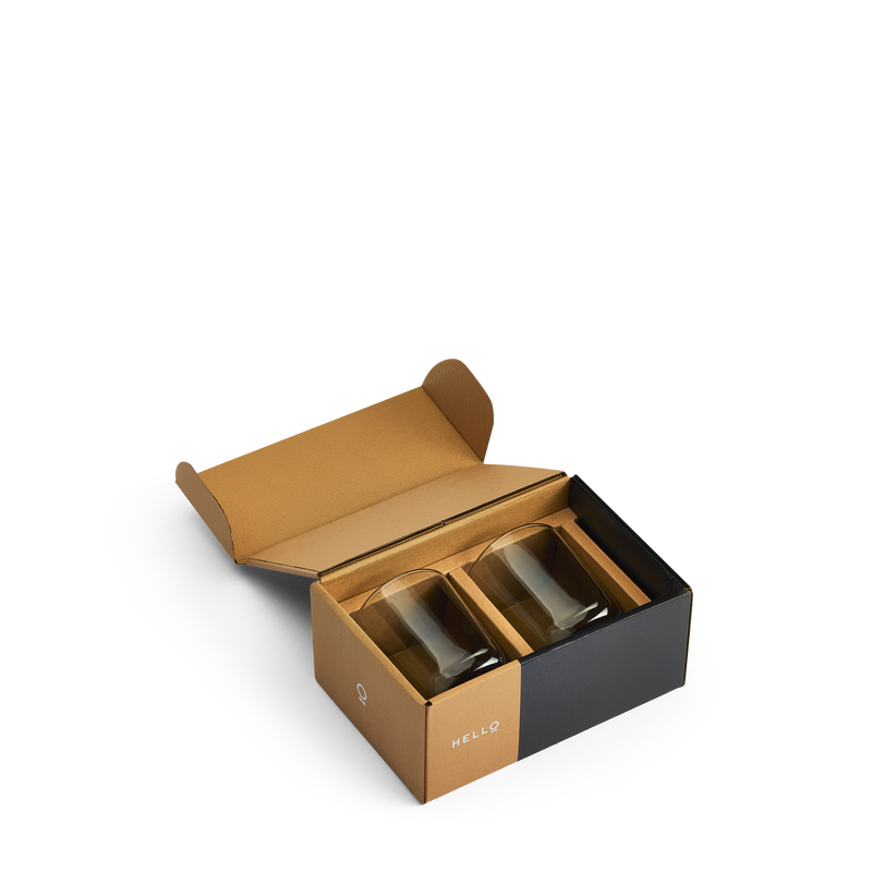 Fellow Pirch Latte Glasses - Set of 2 (Smoke)