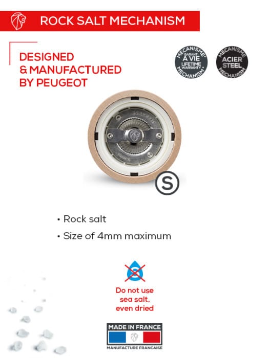 Paris Graphite Light u'Select Salt & Pepper Mill Duo with Stainless Steel Funnel - 18cm