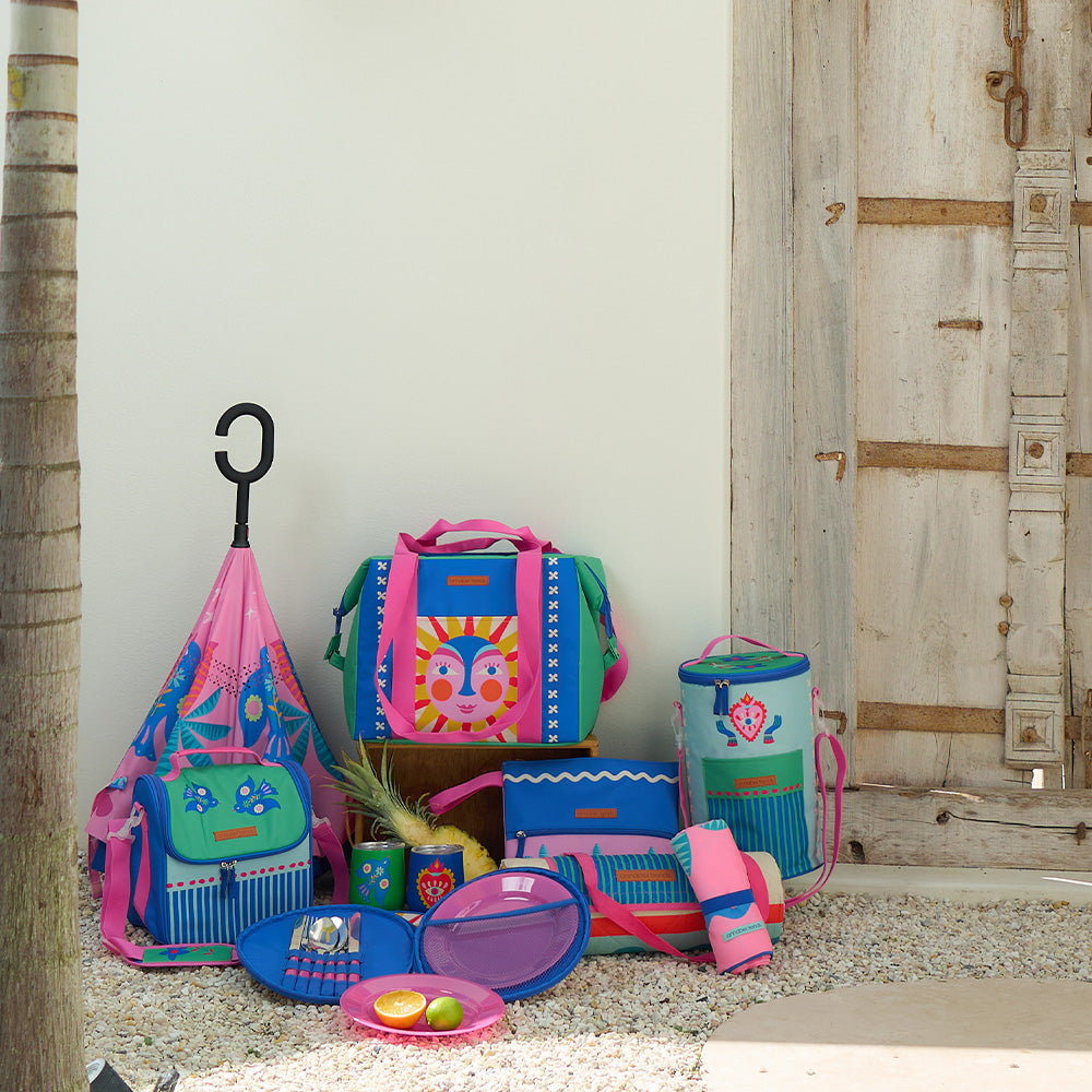 Annabel Trends Picnic Cooler Bag Tall Barrel Fiesta