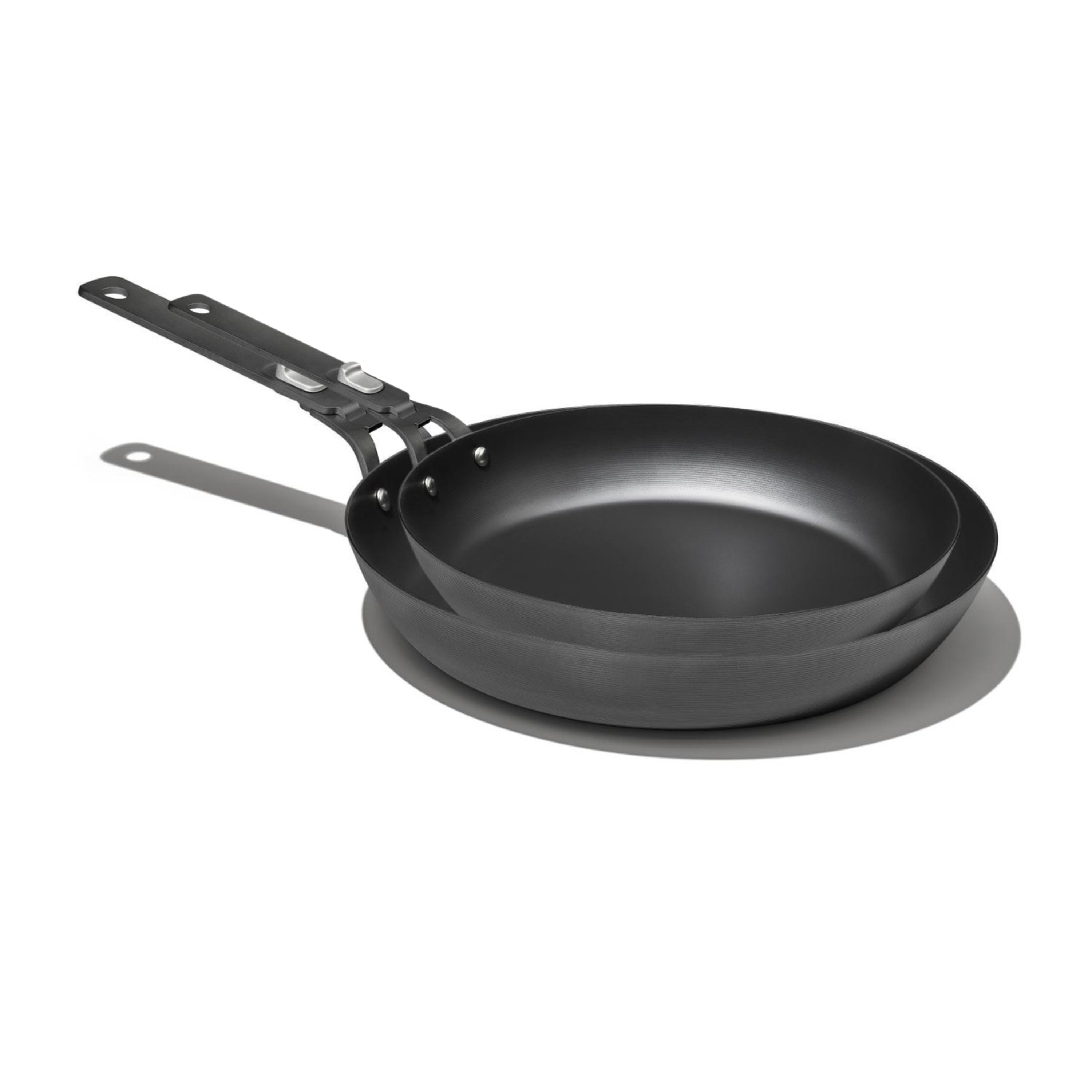 OXO Outdoor Fire & Feast Duo – 26cm & 30cm Carbon Steel Pans