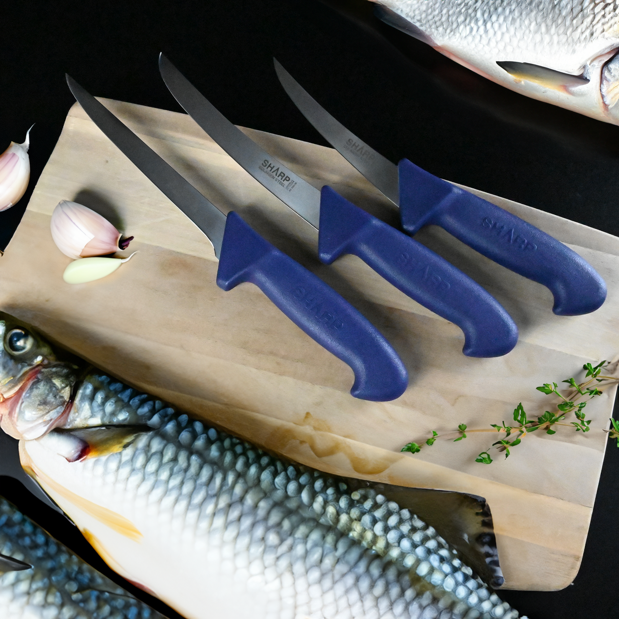 Sharp Knives 3pc Butcher’s Kit