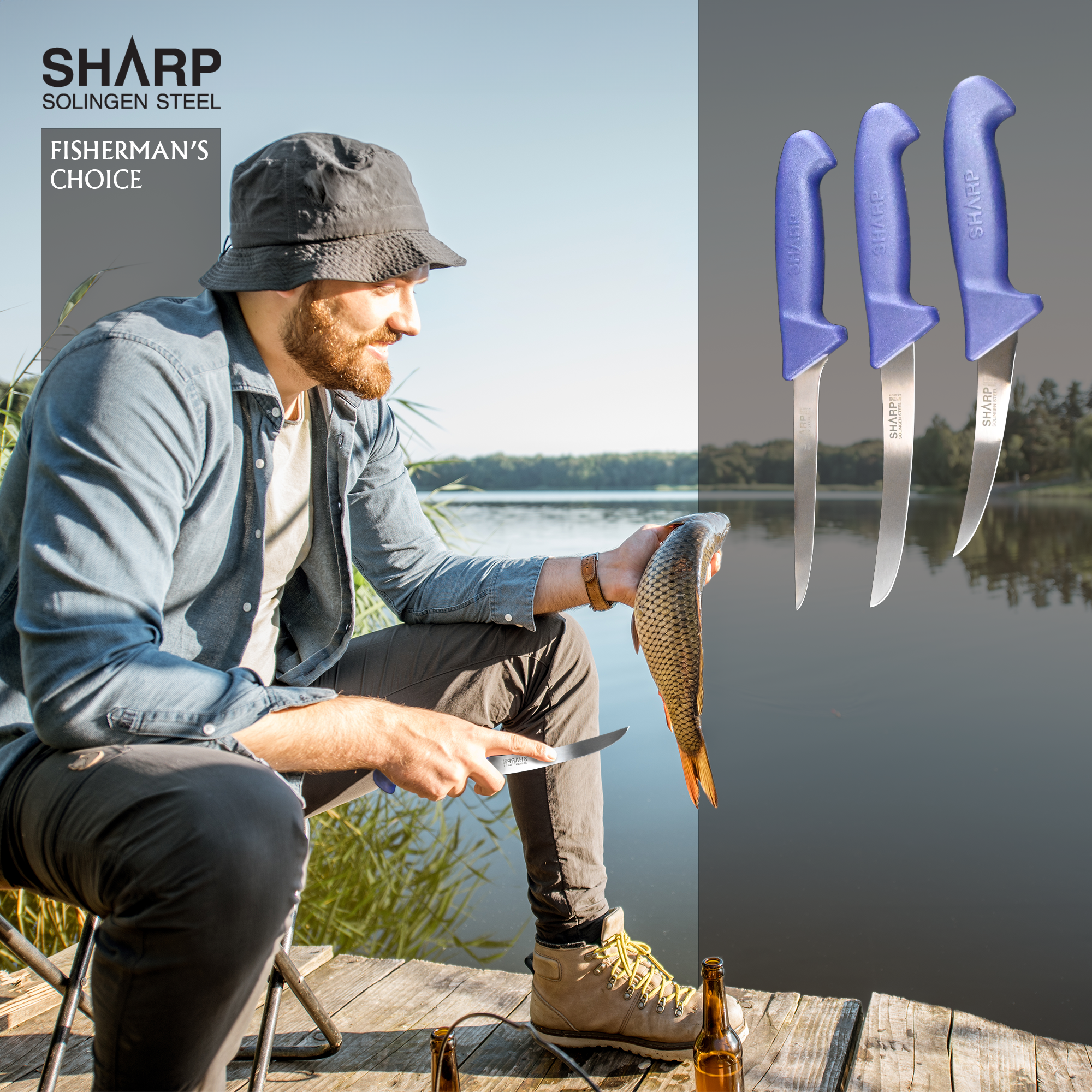 Sharp Knives 3pc Butcher’s Kit