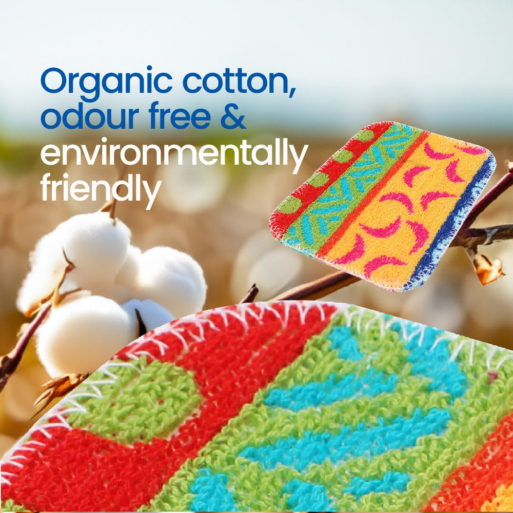 White Magic Scrubtastic Flat Pot Scrubber