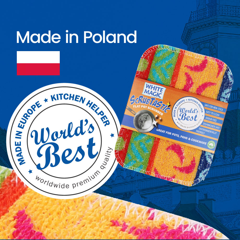 White Magic Scrubtastic Flat Pot Scrubber