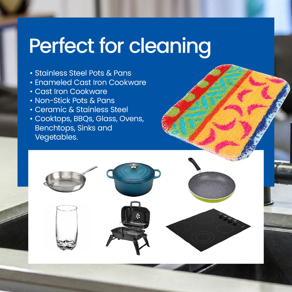 White Magic Scrubtastic Flat Pot Scrubber